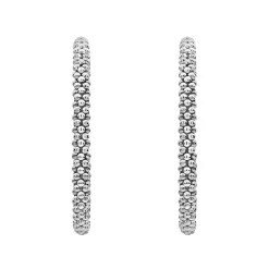 Small Caviar Hoop Earrings
