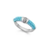 Small Ceramic Diamond Stacking Ring
