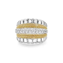 Small Diamond Statement Ring