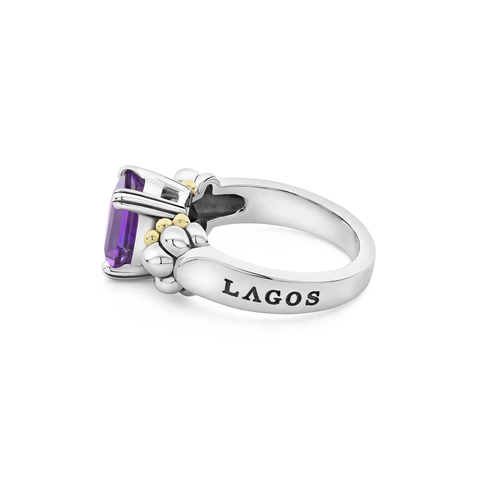 Small Emerald-Cut Amethyst Ring