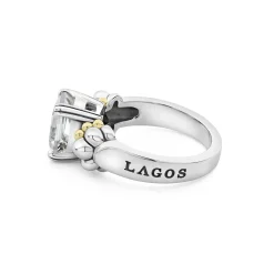 Small Emerald-Cut White Topaz Ring