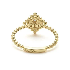 Small 18K Gold Diamond Ring