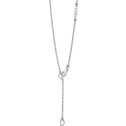 Small Linear Diamond Pendant Necklace