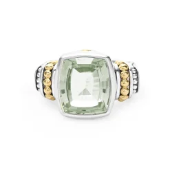 Small Prasiolite Statement Ring