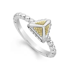 Small Pyramid Caviar Ring