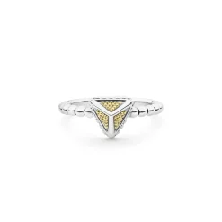 Small Pyramid Caviar Ring