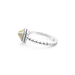 Small Pyramid Caviar Ring