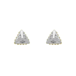 Small Pyramid Diamond Stud Earrings