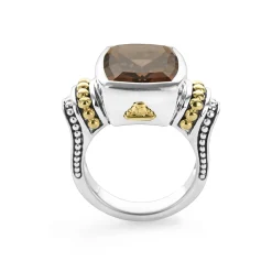 Small Smokey Quartz Statement Ring