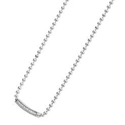 Small Station Diamond Beaded Necklace