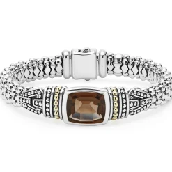 Smokey Quartz Caviar Bracelet | 9mm