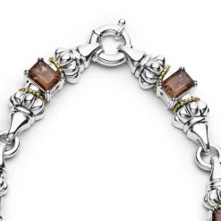 Smokey Quartz Caviar Necklace