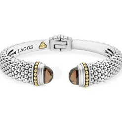 Smokey Quartz Cuff Bracelet | 12mm