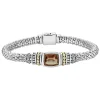 Smokey Quartz Gemstone Caviar Bracelet