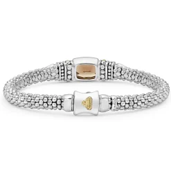 Smokey Quartz Gemstone Caviar Bracelet