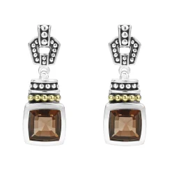 Smokey Quartz Gemstone Drop Earrings