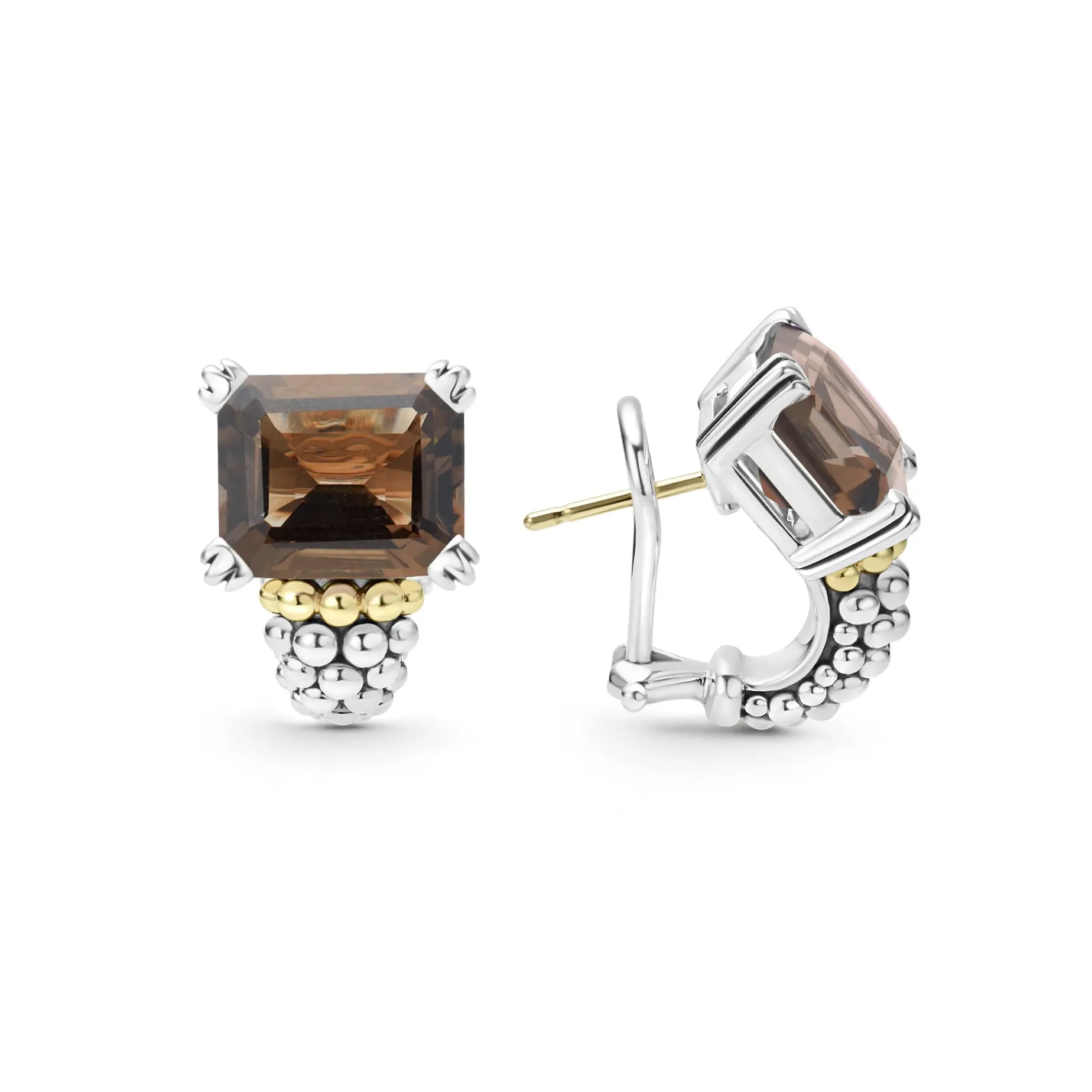 Smokey Quartz Huggie Earring