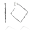 Square Caviar Hoop Earrings