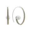 Statement Pearl Hoop Earrings