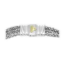 Statement Two-Tone Caviar Diamond Necklace