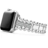 Sterling Silver Half Diamond Watch Bracelet-38-45mm