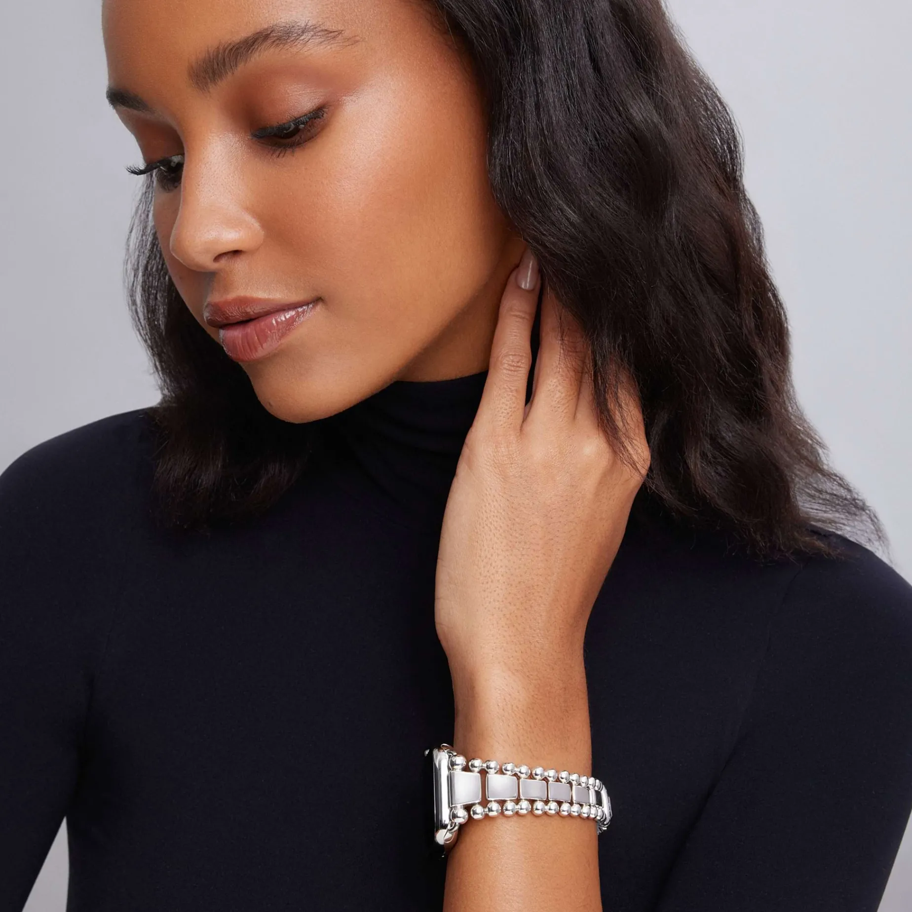 Sterling Silver Watch Bracelet-42-49mm