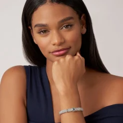 Swiss Blue Topaz Caviar Bracelet | 9mm