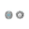 Swiss Blue Topaz Earring Backs