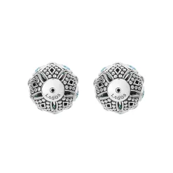Swiss Blue Topaz Earring Backs
