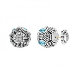 Swiss Blue Topaz Earring Backs