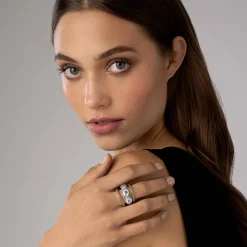 Swiss Blue Topaz Stacking Rings