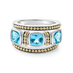 Swiss Blue Topaz Stacking Rings