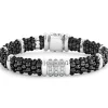 Three Station Ceramic Diamond Bracelet | 9mm
