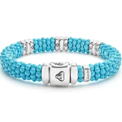 Three Station Ceramic Diamond Bracelet | 9mm