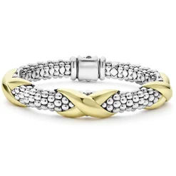Three Station X Caviar Bracelet | 9mm