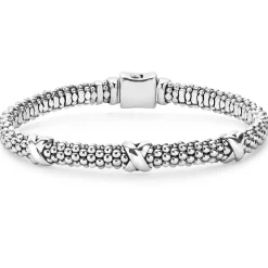Three Station X Caviar Bracelet | 6mm