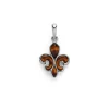 Tigereye Fleur De Lis Amulet