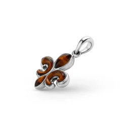 Tigereye Fleur De Lis Amulet