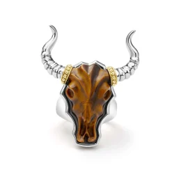 Tigereye Long Horn Ring