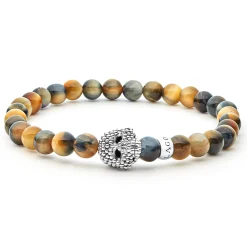 Tigereye Skull Bracelet