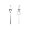 Triangle Circle Drop Earrings