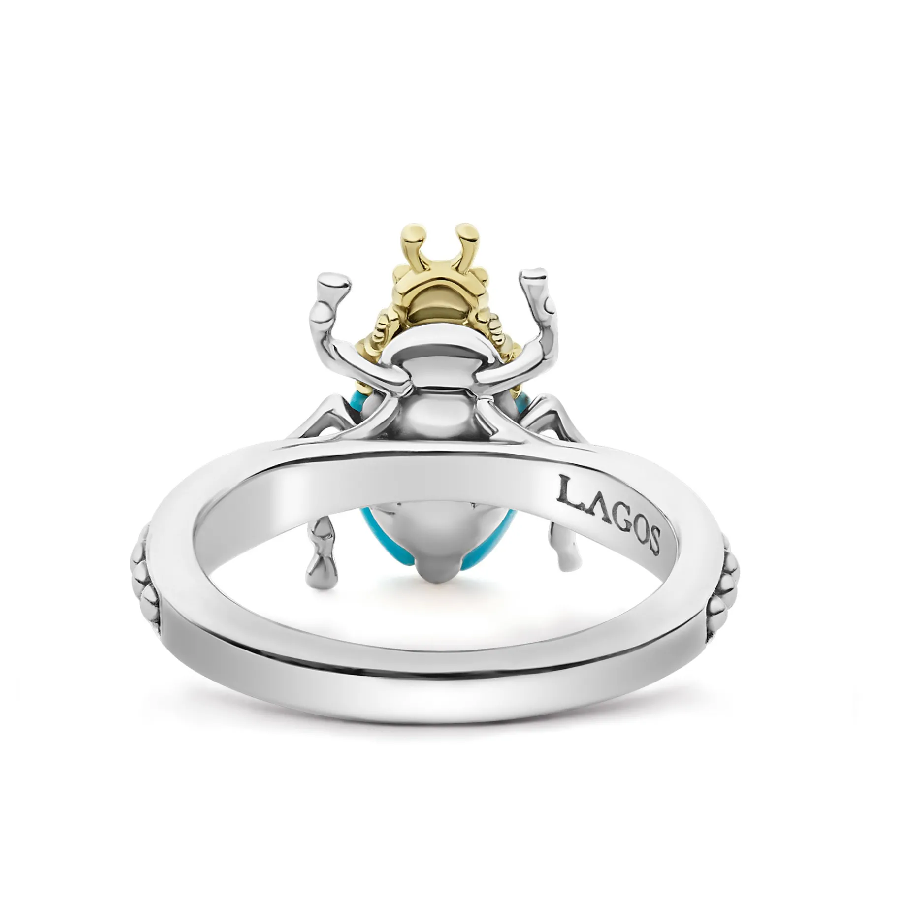 Turquoise Beetle Diamond Ring