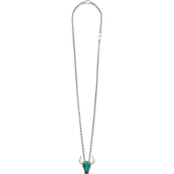 Turquoise Long Horn Pendant