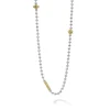 Two-Tone Caviar Beaded Necklace