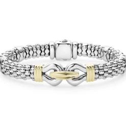 Two-Tone Caviar Buckle Bracelet | 9mm