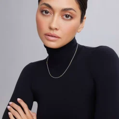 Two-Tone Caviar Chain Necklace