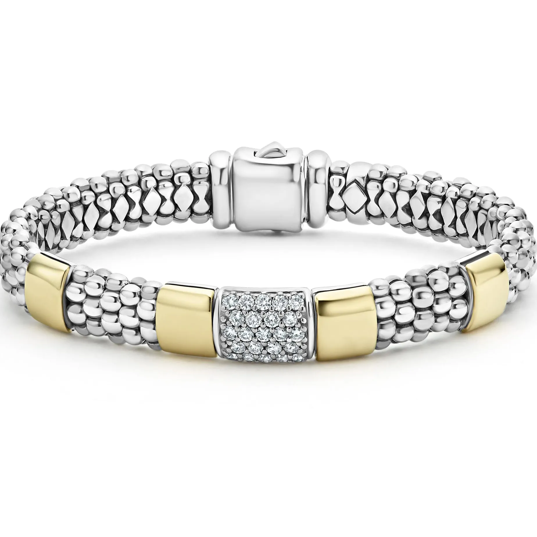 Two-Tone Diamond Bracelet | 9mm