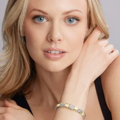 Two-Tone Diamond Bracelet | 9mm