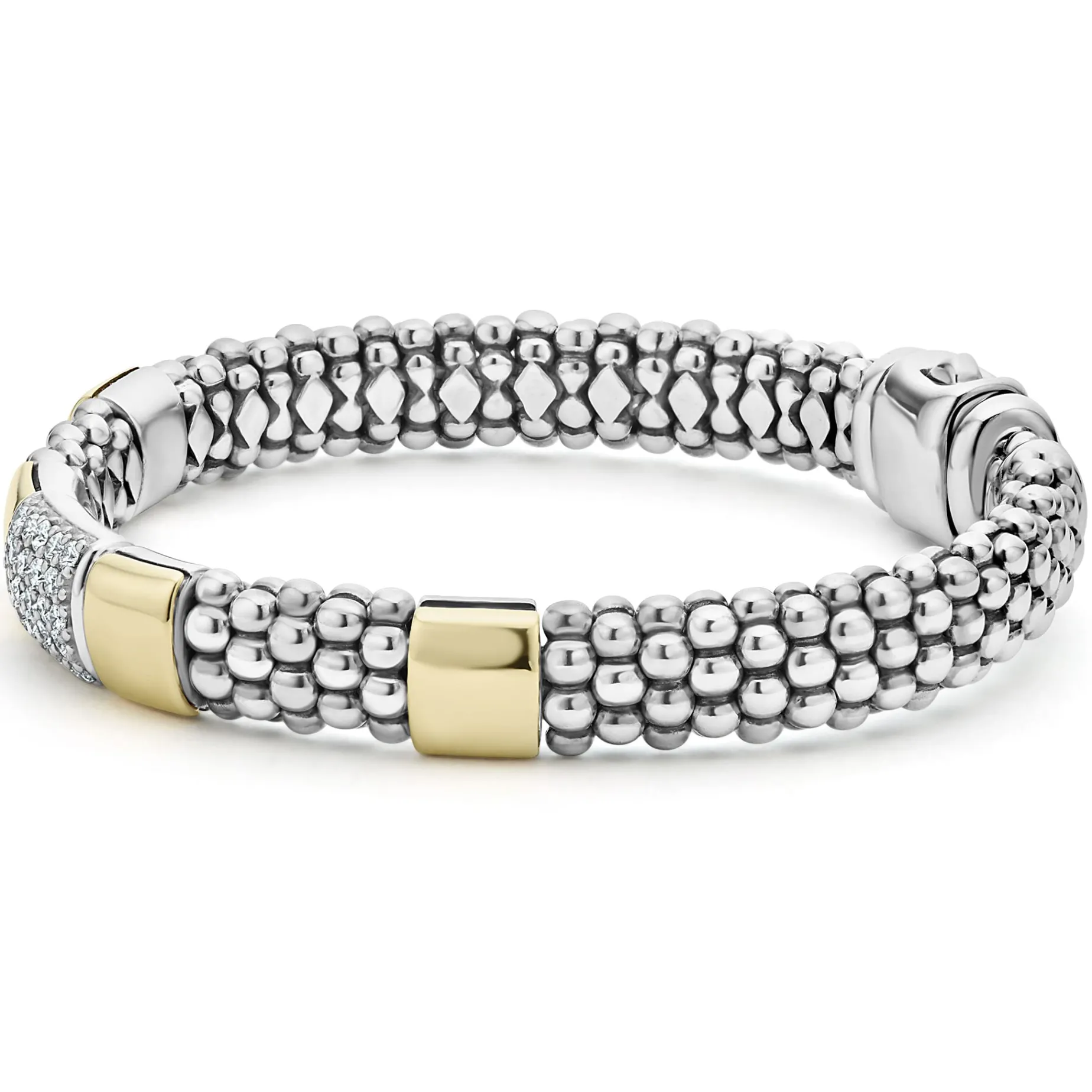 Two-Tone Diamond Bracelet | 9mm