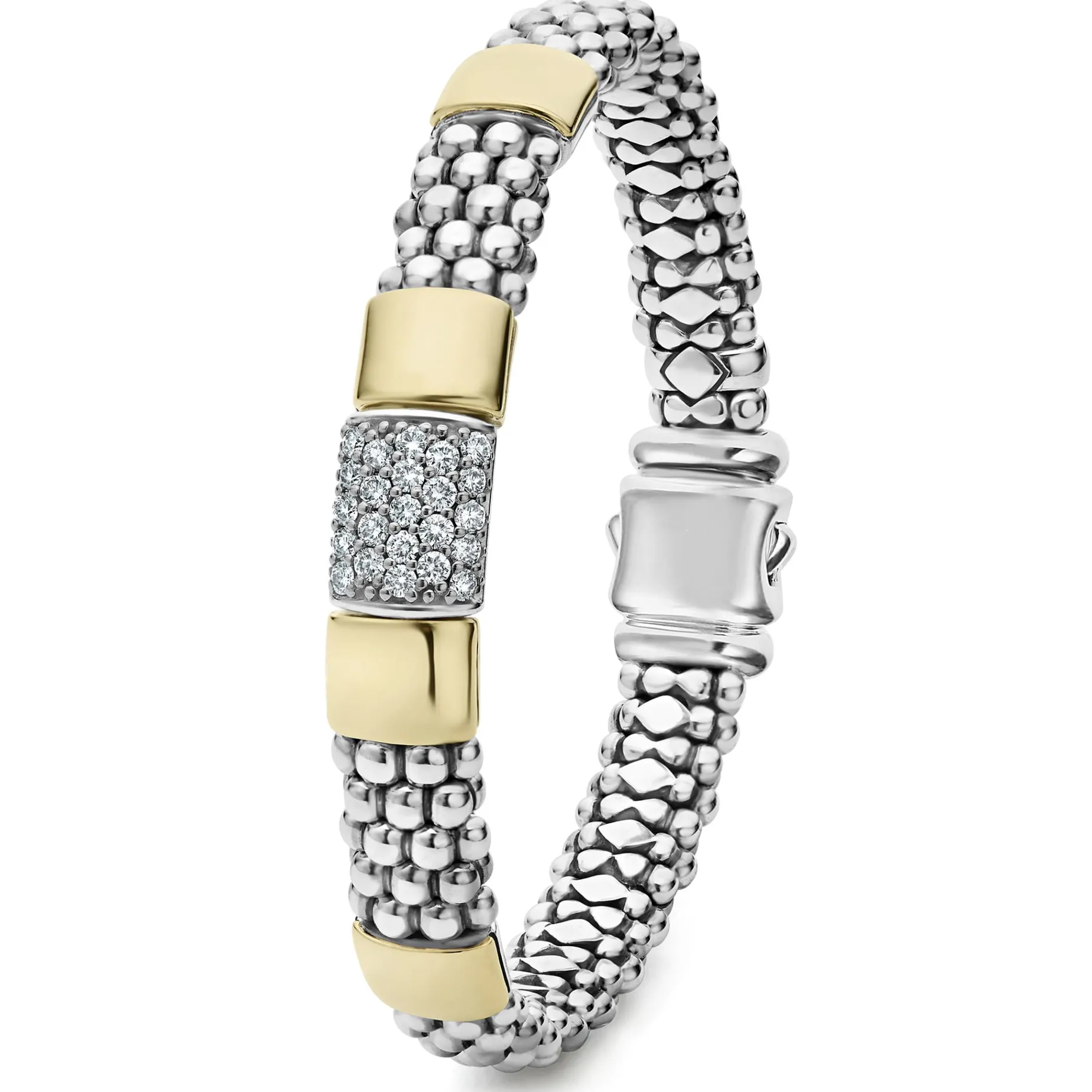 Two-Tone Diamond Bracelet | 9mm